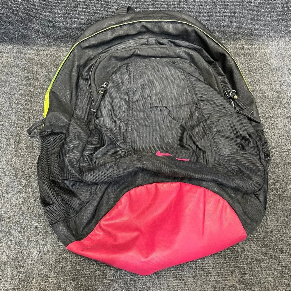 Nike BA4325-068 Black‎ Neon Pink Brasilia Training Backpack Athletic School Bag